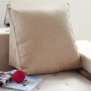 Backrest Support Reading Pillow Filled Triangular Wedge Cushion for Daybed Sofa