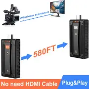 Wireless HDMI Video Transmitter Receiver Extender Camera PC TV Display Adapter