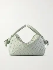 [Bottega Veneta] Bottega Veneta - Loop Intrecciato Leather Shoulder Bag - Green - One size One size Green