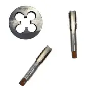 Metric Hand Thread Tap and Die SetRight Hand Thread Tapping Tool 3pcs M12 x 1mm