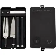 V NIVES Pineland CarniVore Dining Set Knife Fork And Ceramic Sharpening System