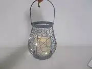 GER43679 EVERLASTING GLOW WILD WIRE RUSTIC LANTERN MINI LIGHTS CANDLE LED TIMER