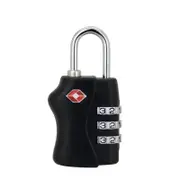 2 Pcs 3 Digit Combination Suitcase Luggage Bag Code Lock Padlock black