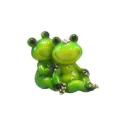 Green Twin Love Frogs