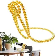 [Generic] 1/3 Wine Bottle Holder - Metal Tabletop Wine Rack, Pearl Necklaces Wine Stand | Elegant Single Wine Bottle Rack, Suspending Freestanding Tabletop Wine Rack for Wine, 11x7x7inch, Random
