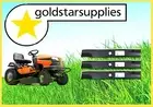 3 x BLADES for 48" HUSQVARNA fab deck RIDE-ON MOWERS flat & fluted BLADES