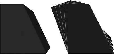(100) 12" Record Bin Divider Cards - Sloped 12"x13-1/8" - Black HEAVY DUTY 60Mil
