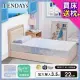 【TENDAYS】希臘風情紓壓床墊3.5尺加大單人(22cm厚 可兩面睡 記憶床墊)