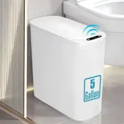 5 Gallon Motion Senor Bathroom Trash Can with Lid, Automatic Garbage Can Touc...