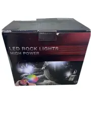 New 8 Pod Mini RGB LED Rock Lights Offroad Music Wireless Bluetooth Control US