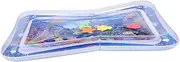 Milisten Inflatable Play Mat Tummy Water Pad with Cartoon Patterns Material for Lightweight Portable for Boy Girl for Coordination Brain Development
