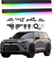 BJOHQ Electric Running Boards Compatible for Toyota Highlander 2022-2025 with Light, SUV, Off-Road & Pickup Trucks - Retractable Truck Steps & Nerf Bars