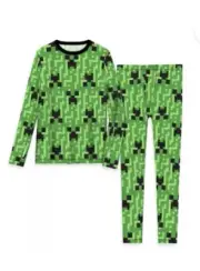 New-Minecraft, Boys Cuddl Dud ClimateRight 2pc Warm Thermal Set Size S 6 /7