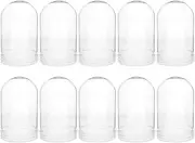 10pcs DIY Snowball Accessories Snow Globe Making Kit - Flower Globe Fillable Water Globe Crafts - Plastic Globe for Pet