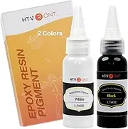 HTVRONT Resin Pigment Paste - Epoxy Dye Pigment, White & Black, SG-SZRL-0015-US