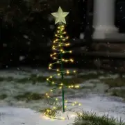 Touch of Eco Merrylite Solar LED Metal Tree Decor Large 140 Warm White Lights