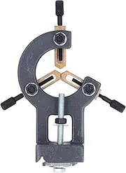 Mini Lathe Stabilizer, Metal Steady Rest with 3 Contacts, Punching Center Holes, Mini Lathe Machine Center Frame, Stationary Woodturning for Lathe Machine 8x16, 210x400, 210x750