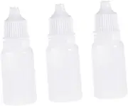 SOLUSTRE 10ml Squeezable Dropper Bottles Childproof Cap Empty Eye Liquid Dropper Bottles