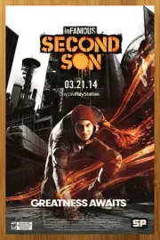 2014 inFamous: Second Son PS4 Playstation 4 Print Ad/Poster Video Game Promo Art
