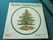 CHRISTMAS TREE SPODE PLATTER 11" OUR FIRST CHRISTMAS TOGETHER 1991