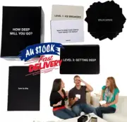 How Deep Will You Go? Questions Card Game, Deep Conversation Cards Game
