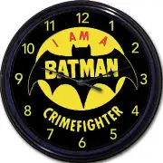 Bat man Super Heroes Crimefighter Comics Movie Gotham DC Superpower Wall Clock