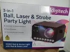 Digitech 3-in-1 Ball, Laser & Strobe Party Light
