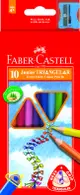 FABER-CASTELL 大三角油性色鉛筆/10色