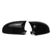 1Pair Glossy Black Door Wing Mirror Cover Direct Add-On For Vw Golf Mk5 2003-2009