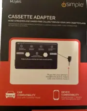 Isimple Cassette Adapter Music Streaming Hands Free Calling Through Car Player
