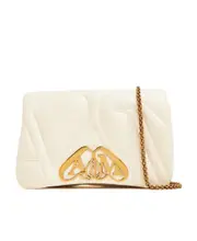 Alexander McQueen The Seal Mini Crossbody Bag One size White