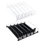 Drink Organizer For Fridge Spring Loaded Adjustable Push Rod Slide Rail Sod DM