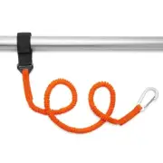 Kayak Paddle Leash Lightweight Coiled Kayak Rod Leashes For Kayaking Canoing
