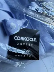 Corkcicle Estelle Tote Shoulder Bag Cooler. Periwinkle. 24 Can.