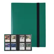 4 Pocket Card Binder for Trading Card 160 Sleeves Strap Game Card Collection Book-Black