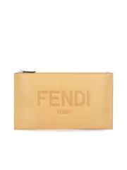 Fendi Medium Flat Pouch in Brown