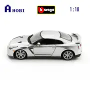 Bburago 1:18 Scale 2009 Nissan GT-R R35 Diecast Model Car Silver