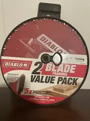 DIABLO 7-1/4 in. 24-Tooth Framing Circular Saw Blade (2-Pack)
