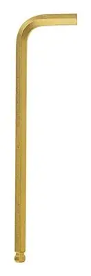 Bondhus 37903 1/16" Ball End Hex Key L-Wrench with GoldGuard Finish, 10 Piece