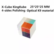 25x25x25mm Optical K9 Prism X-Cube RGB Splitter/Combiner Near Prefect