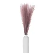 60PCS Faux Pampas Grass, 22"/55cm Artificial Fluffy Grass Stems, Pale Purple