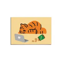 在飛比找誠品線上優惠-韓國 MUZIK TIGER 明信片/ 吃點心的發懶老虎