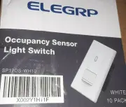10 ELEGRP SP170S-WH10 Occupancy Sensor Wall Light Switch Passive Infrared Motion