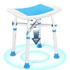 Heavy Duty Shower Chair 500lbs Adjustable Padded Stool for Safe Bathing