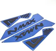 Motorcycle CNC Aluminum Front & Rear Footboard Steps Foot Plate Footrest Pedal Fit For YAMAHA N-MAX 155 NMAX 155 2015-2017 (Size : Blue)