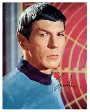 Leonard Nimoy STAR TREK Vintage Signed Autograph 8x10 Rare Spock Photo Reprint