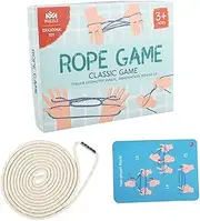 Hohopeti 1Set Cradle String Game Educational Finger Rope for Develops Coordination and Cognitive Skills for Parties and Learning Activities