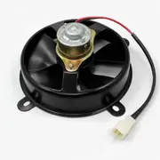 TDR 12V 6 Inch Radiator Cooling Fan Thermos Pit Dirt Bike Buggy ATV Quad Go Kart Air Cooled Liquid Cooled Engine 5 Blade Diameter 77mm Depth Replacement Parts