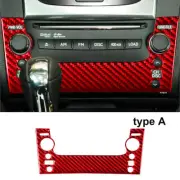 Red Carbon Fiber Interior Radio With CD Player Cover Trim For Lexus GS350/450h (for: Lexus)