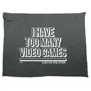 Have Too Many Video Games Snoe - Funny Novelty Soft Sport Microfiber Towel